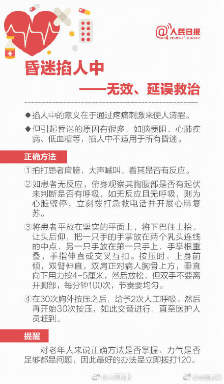 轉(zhuǎn)存！正確急救技能 別被急救土方法坑了