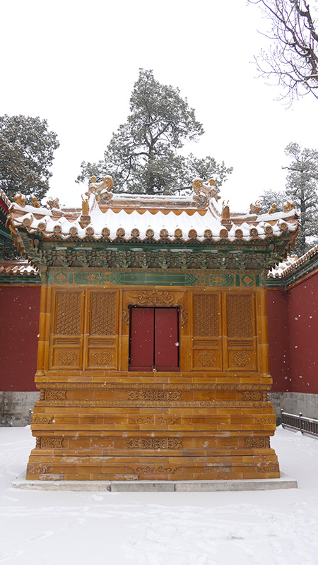 雪中景山公園、故宮