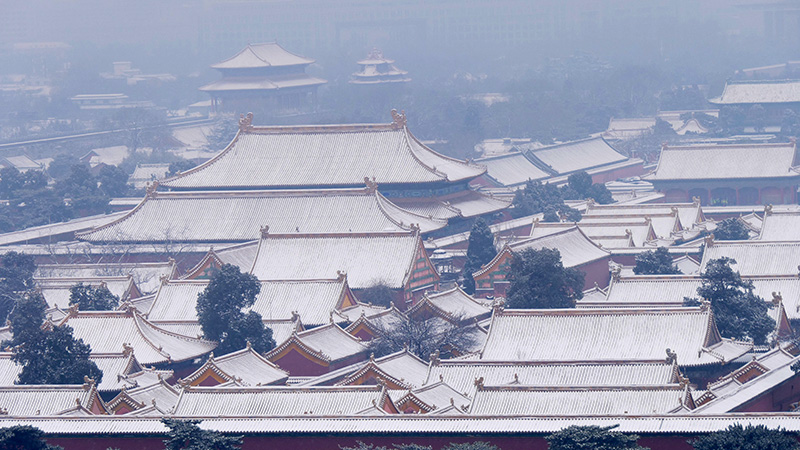 雪中景山公園、故宮——李月攝影