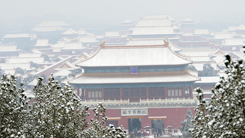 雪中景山公園、故宮——李月攝影