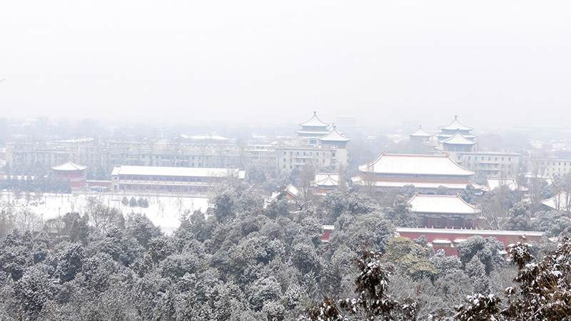 雪中景山公園、故宮——李月攝影