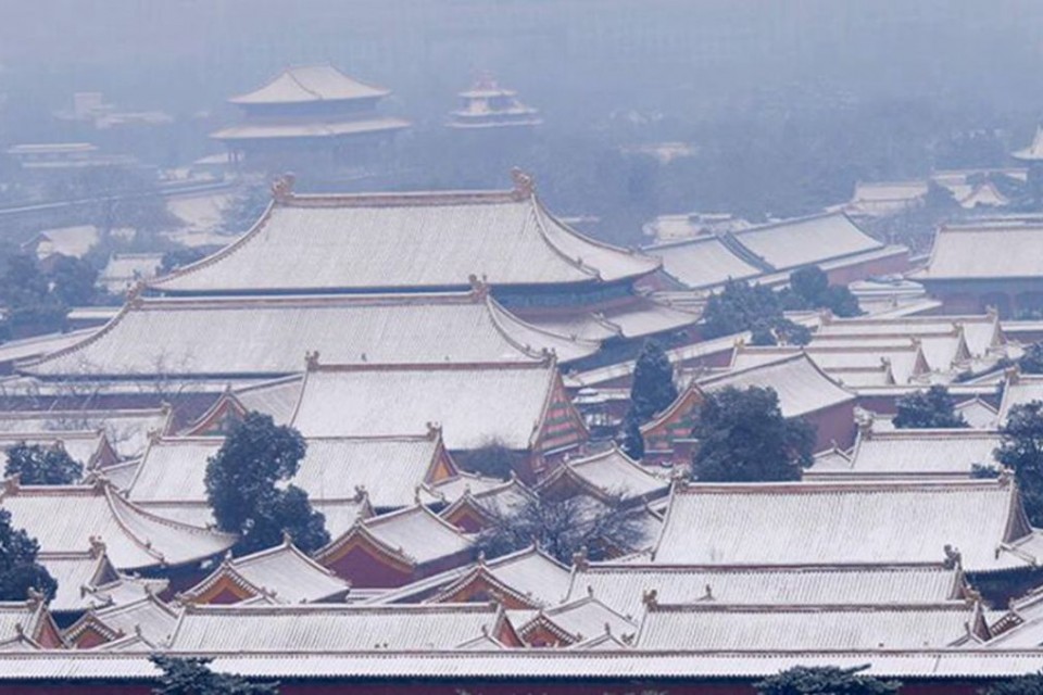 雪中景山公園、故宮——李月攝影