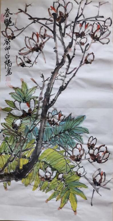 花鳥畫家白陽作品賞析